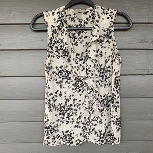 H&M Flounced Sleeveless Blouse